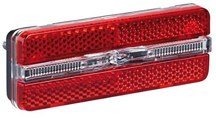 Büchel LED-Rücklicht Sunset Strip mit Standlicht Gepäckträgerbefestigung, rot