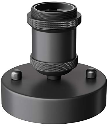 ledscom.de Deckenleuchte/Lampenfassung RETRA, schwarz matt, 1x E27 max. 60W