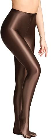 SOFSOT 200D Opaque Brillant Collants, Plat Pilates Yoga Pantalons Taille Haute Leggings pour Femmes.