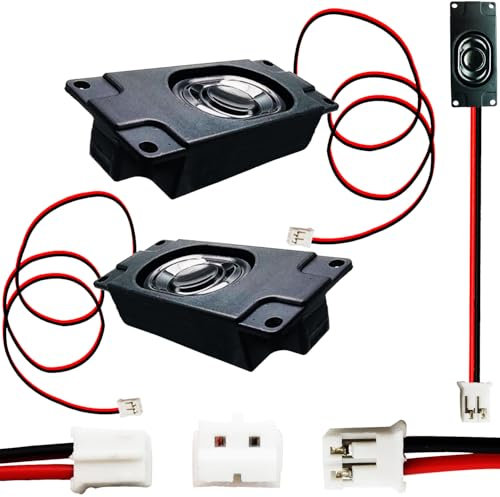 CTRICALVER Lautsprecher, 2 Stück Arduino Lautsprecher, Lautsprecher Miniatur 3 Watt 8 Ohm mit JST-PH2.0 2 PinSchnittstelle für Kleiner Elektronischer DIY Projekte
