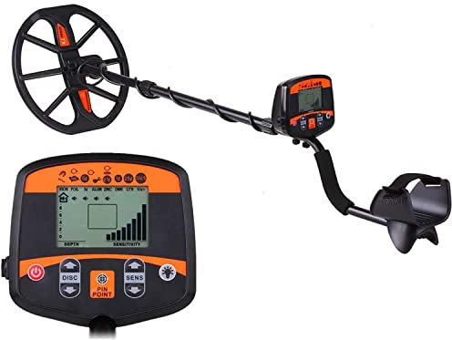 CWCQGH Détecteur de métaux, détecteur de métaux Professionnel avec Fonction Pinpointer et Bobine étanche Super Grande Haute sensibilité, pour Chasseur de trésors débutant chercheur d'or