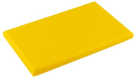 Topatupa - Planche à découper professionnelle en polyéthylène antidérapante - 40 x 30 x 2 cm (Jaune)