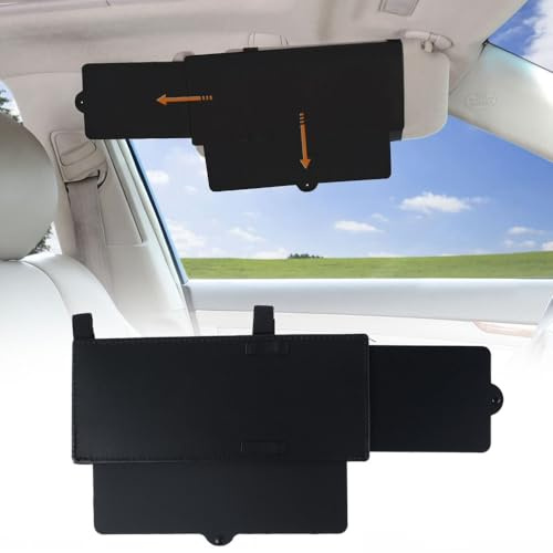 2Pcs Car Sun Visor Extension Universal Anti Glare Sun Visor for Car Sunshade Extender Board Blocker Front Side Window Shade