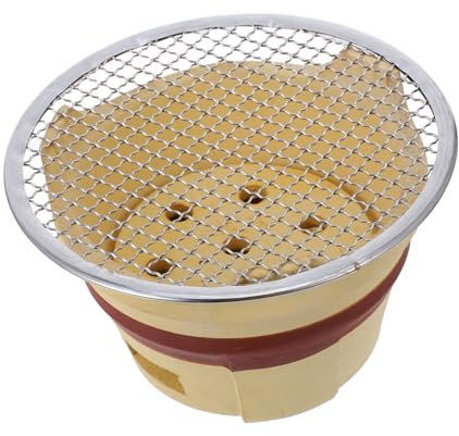 TOGEVAL Braciere in Terracotta Piccolo Fornello Portatile Per Barbecue All Aperto Resistente Alle Alte Temperature Leggero Per Feste e Picnic Nel Giardino