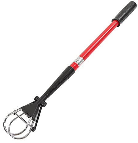 ETANULPEX Strumento di Raccolta telescopico Estensibile for Palline da Golf for l'allenamento con Le Mazze - Impugnatura in PVC Nero e rosso/2245