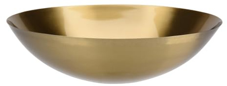 HAC24 Edelstahl Schale Gold Ø 27 cm Schüssel Salatschüssel Küchenschüssel Servierschüssel Edelstahlschüssel