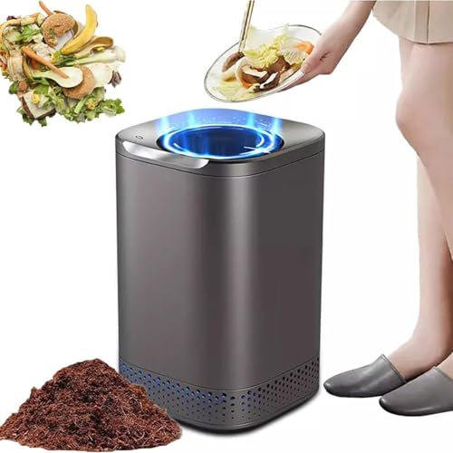 Compostador de residuos de cocina, secado y esterilización a alta temperatura, molienda de disco de doble cabezal para una eliminación eficiente de residuos de alimentos en el hogar y la cocina
