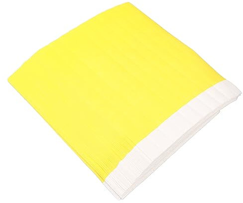 Aramox 500 Piezas de Pulseras de Pulsera de Papel Amarillo de Seguridad de Seguridad Resistentes Al Desgarro del Agua con Accesorio Seguro para Eventos Exposiciones de Control de Acceso