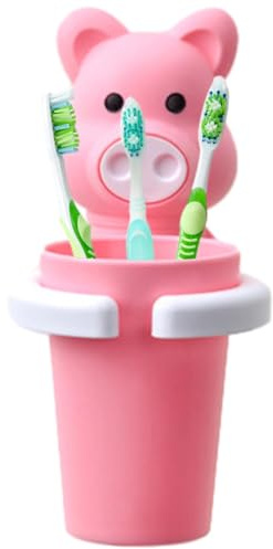 Zahnbürstenhalter Kinder, Niedlicher Zahnputzbecher Und Zahnbürstenhalter Wand Mit Saugnapf Für Kinder, Wasserdicht Zahnputzbecher Mit Tasse Halterung, Cartoon Zahnbürstenbecherhalter Für Badezimmer
