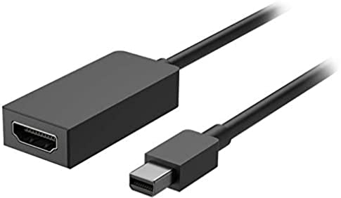Microsoft Mini DisplayPort/HDMI Negro - Adaptadores de Cable de vídeo (Mini DisplayPort, HDMI, Macho, Hembra, Negro, Surface 3 Surface Pro 3 Surface Pro 4 Surface Book)