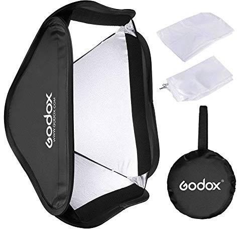 GODOX Boîte à lumière Portable Pliable 60cm x 60cm / 24x 24 pour Flash de Studio (HS6060)