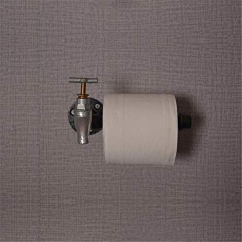 TuToy Retro Industrial Toilet Paper Roll Holder Pipe Shelf Floating Holder Bad Wand Montiert - #2