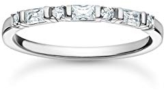 THOMAS SABO Ring weiße Steine 925 Sterling Silber TR2348-051-14-56