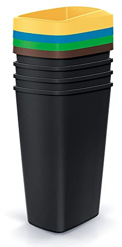Satz von 4 Recycling-Behältern mit je 45 l Fassungsvermögen KEDEN.