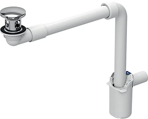 Geberit Waschbeckenablauf/Raumsparsiphon für eine oder zwei Standarmaturen, 152.073.21.1