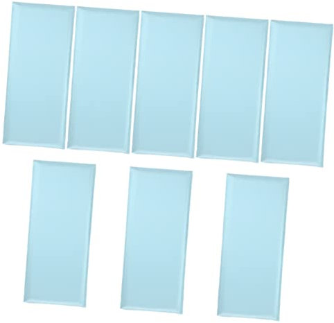 Warmhm 8pcs Anti-Collision Wall Paddings 3D Self- Adhesive Wall Panels Baby Nursery Decor Padded Cushions for Kids Anti-Collision Sticker Foam Mats for Playroom (20×50CM)