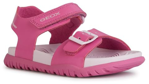 Geox Sandalias J Fusbetto Gi para mujer, Rosa fucsia., 38 EU