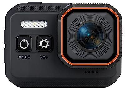 PODEC Action Camera, Telecamera Subacquea Impermeabile WiFi con Batteria E Controller, Telecamera HD LCD da 2,0 '' con Kit di Accessori di Montaggio, Angolo di Visione Regolabile Grandangolare