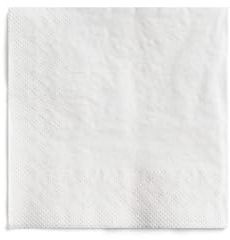 Sovie HORECA Cocktail-Servietten in Weiß aus 3-lagigem Tissue, 24 x 24 cm, 150 Stück – hochwertige, weiße Einwegservietten für Bar, Event, Party, Hochzeit, Buffet oder Gastronomie