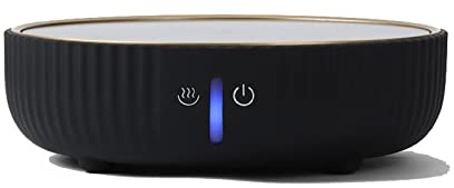 LeGDOr Stufa elettrica in Ceramica Stufa per Il tè Bollitore per Il tè Pentola in Vetro Preparazione del tè Mini Stufa elettrica Stufa ad Onda Luminosa Stufa Non elettromagnetica,Black
