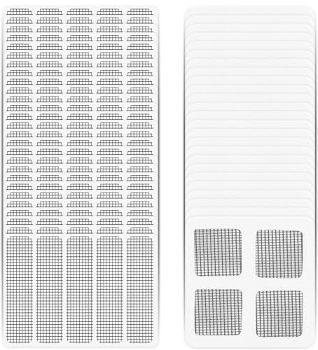 ZALHIN Set di Riparazione per zanzariera: Set di Riparazione per zanzariera da 50 Pezzi, Compatibile con Ventosa Premium, Dimensioni e Applicazione Flessibili