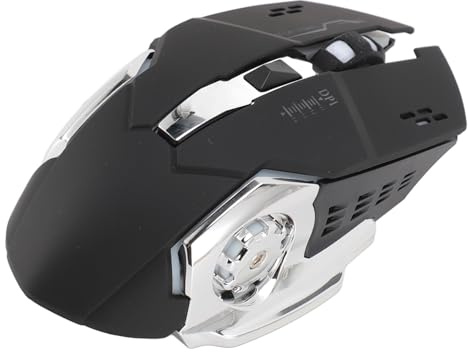Yunir Mouse Wireless, Mouse Bluetooth 5.2 da 2,4 GHz Doppia modalità, Silenzioso, Ricaricabile Tramite USB, Mouse Ergonomico per Computer, Mouse per Laptop con Adattatore di Tipo C,