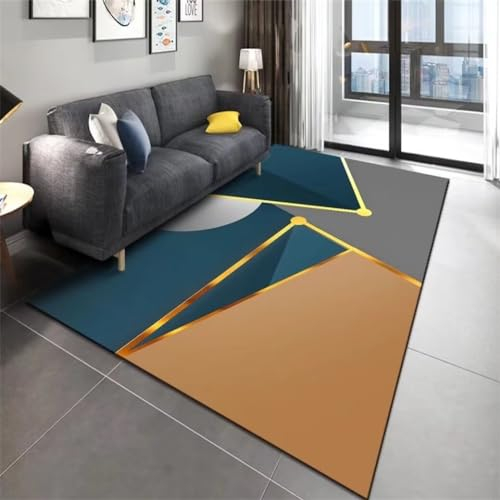 RUGMRZ XXL Teppich 200x300CM vorzimmer Teppich teppiche fürs kinderzimmer blau Rutschfester Teppich mit modernem minimalistischem Muster für die Außenterrasse Kinderteppiche Jungs