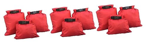 VANZACK 9 STK wasserdichte Outdoor-Tasche Aufbewahrungstasche trockener Rucksack Trockener Seesack trocknungsbeutel drybags Bootszubehör Marine Reiserucksack wasserdichte Kameratasche rot