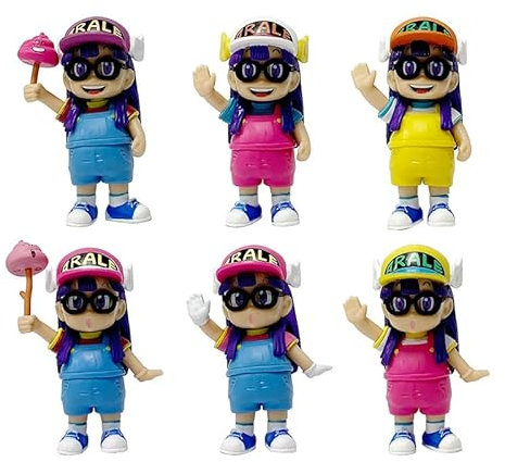 REOZIGN Statuetta Arale, Versione Sei Q Dottore Angelo Arale Figure 9 cm / 3,5 pollici Modello di Statua di anime Regali di decorazione per ufficio