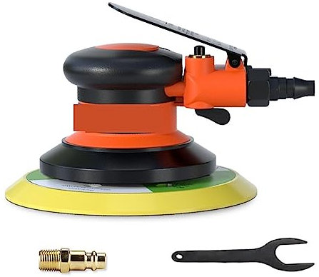 Meuleuse d'établi, ponceuse à bande, Machine de polissage/meulage, Machine excentrique 5 MM, meuleuse/ponceuse orbitale 125/150 MM, Kit de roues de polissage de papier de verre pour affûtage(6In Grind