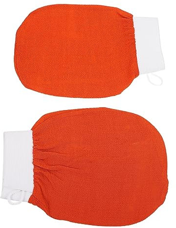 BELLIFFY 2stücke Massagehandschuhe Für Körper Mit Peelingfunktion Badehandschuhe Aus Hochwertigen Materialien Sanftes Peeling Und Massage Für Arme Beine Brust Und Rücken Einfach Zu Tragen u