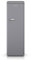 SWAN SR11050GRNE Retro Tall Larder Fridge with 337L Capacity, 5 Glass Fridge Shelves, 1 Chrome Wine Rack, 6 Door Shelves, 1 Salad Crisper, Energy Class E, Grey