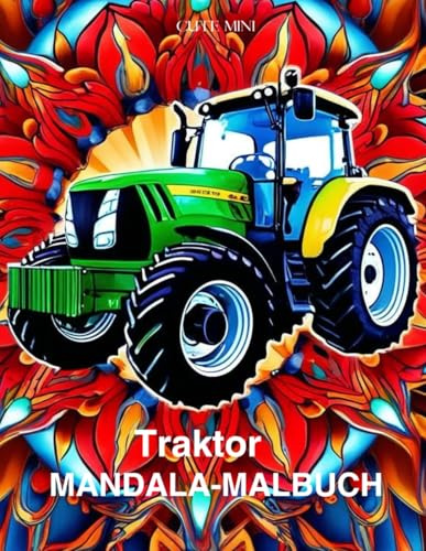 Traktor-Mandala-Malbuch