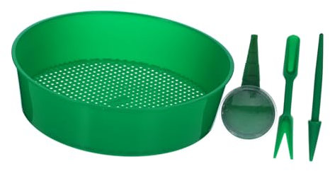 HEMOTON 1 Set Setaccio per Giardinaggio Strumento per Setacciare Rete Finestrata per Filtrare e Pietre da Facile da e Manutenere