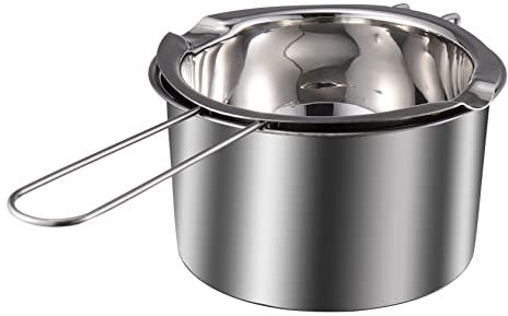 ABOOFAN 1Set Stainless Steel Double Boiler Pot Versatile Wax Melting Pot for Chocolate Candy and Butter Material for Home Bakery and Cooking Use