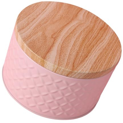 SMASOLO Scatola Iron Kids Snack Box in Premium Con Coperchio Rotondo Contenitore Robusto Per Biscotti Caramelle Dolci e Snack Per Conservazione e Esposizione Dessert