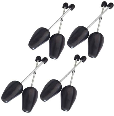 FOMIYES 8 Piezas Hormas para Zapatos Ajustables de Plástico con Resorte Negras para Hombres y Mujeres Ensanchadores Versátiles para Zapatillas Botas y Calzado Formal
