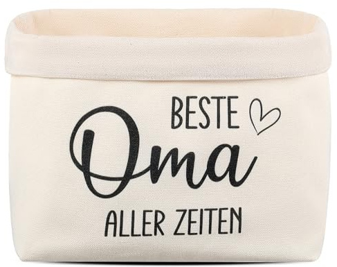 Xuniea Cesta de Pan Regalo por Mudanza Bolsa de Pan Idea de Regalo de Inauguración Bolsa de Marroco de Tela(Blanco,BESTE OMA ALLER ZEITEN)