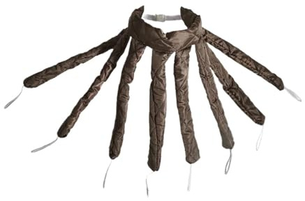 Sans chaleur, rouleaux sans, tige à friser souple, bandeau, mousse de sommeil paresseux, boucles, barre ondulée, anciens outils coiffure(Brown)