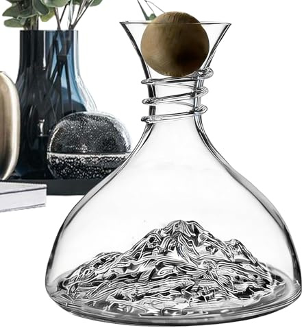 Decanter per vino con tappo | 1800 ml Bar Serveware | Decanter per whisky sigillato | per la casa, collezionisti, feste, degustazioni, matrimoni, baristi, bar, hotel, sale da pranzo e