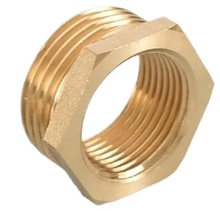 Pipe Installation Brass Reducer Adapter Fitting Thread Connector 1 Inch to 3 4