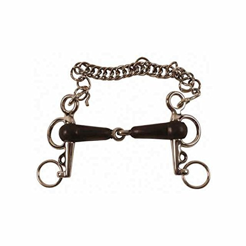 Umbria equitazione Pelham articulé à tringles Cour en Acier Inoxydable, Mors recouverte en Caoutchouc Soins du Cheval et Scuderia