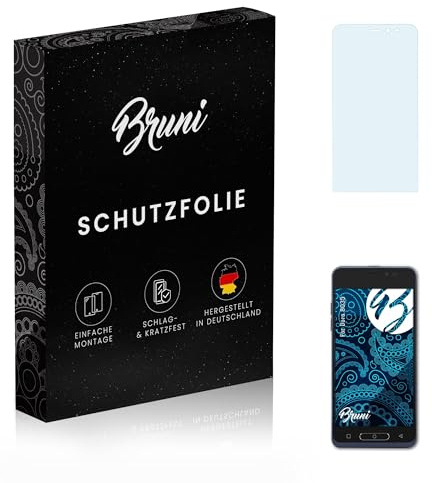 Bruni Schutzfolie kompatibel mit Doro 8035 Folie, glasklare Displayschutzfolie (2X)