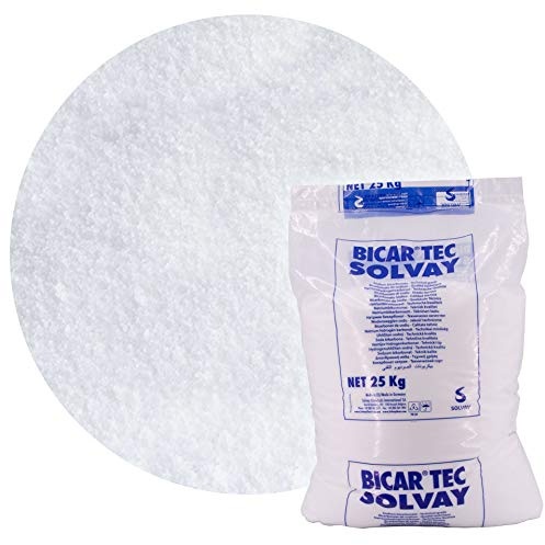 Schicker Mineral Soda Strahlmittel 0,3-0,5 mm 25 kg, Strahlgut Strahlsoda | Im Kunststoffsack, materialschonende Oberflächenreinigung, sehr gute Reinigungswirkung, wasserlöslich bei 20 Grad Celsius