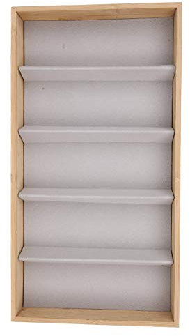Zwinner Sonnenbrillen-Vitrine, Brillenbox mit 5 Gittern für Shoppe for Spectacles Store(grau)