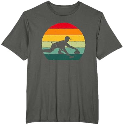 Vintage Curling Sports D'hiver Maillot Curling T-Shirt