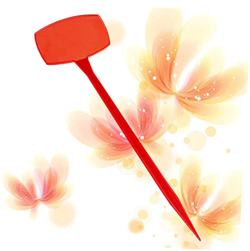Yardenfun Etichette Per Piante Da Giardino 10 Pezzi 50 Cm Marcatori Rossi Facili Da Usare Per Piantine E Vivai