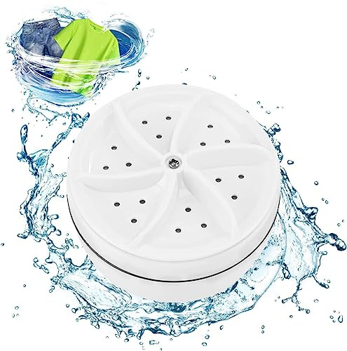 Mini lavatrice portatile ad ultrasuoni Turbo Rondella portatile con USB per la casa di lavoro Viaggi College House RV Appartamento Turbo Lavatrice Pulizia Calzini Biancheria intima Piatti