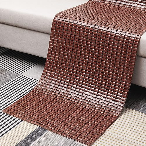 X1NGFU Colchón de Bambú,Colchoneta para Bamboo Colchón,Estera de Dormir Verano Enfriamiento,Mahjong Esterilla de Bambú de Hielo,Transpirable,para Escuela Dormitorio,Ancho X Largo (40x120cm)