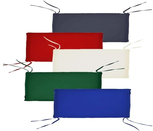 Teako Design Bankauflage 150 cm x 50 cm für Gartenbank Pescara, Sitzkissen für Sitzbank, Sitzkissen Outdoor, Sitzpolster, Sitzauflage Gartenbank, Hochwertige Bankauflagen (Schwarz)